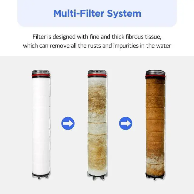 Alt view image 5 of 7 - KOREA'S NO.1 Filter Shower Head by Daelim Bath Multi-Filteration System, Strong Water Pressure, Residual Removal, Easy Installation (Shower head)