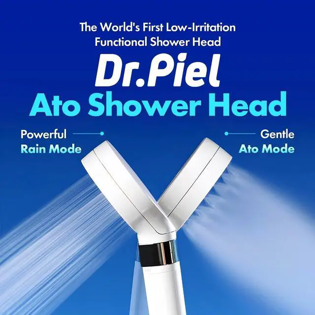 Alt view image 2 of 7 - Dr.Piel Ato Shower Head with Dual modes - Filtered shower head with handheld, High pressure Rain shower & Soft water shower for sensitive skin, Removes Chlorine and Impurities