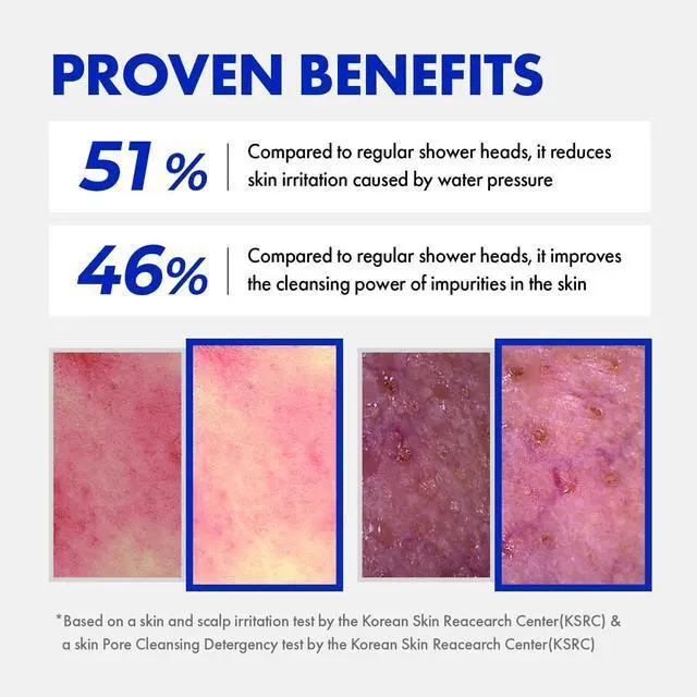 Alt view image 6 of 7 - Dr.Piel Ato Shower Head with Dual modes - Filtered shower head with handheld, High pressure Rain shower & Soft water shower for sensitive skin, Removes Chlorine and Impurities