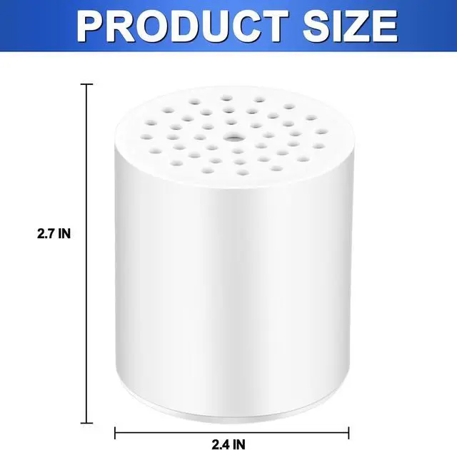 Alt view image 2 of 7 - 4 Pack 15 Stage Shower Filter Replacement Cartridge Filter with Vitamin C Shower Head Replacement for Hard Water by Cenipar