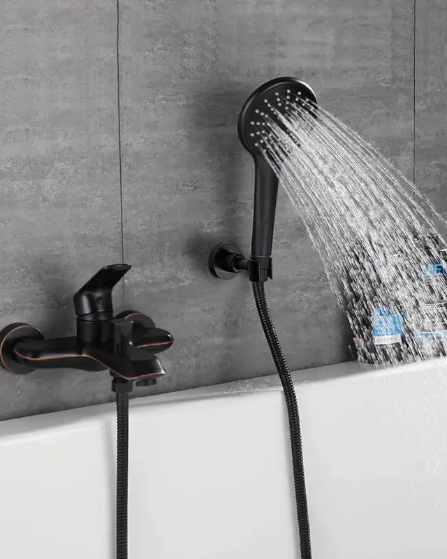 Alt view image 2 of 6 - PHASAT Shower Head Holder Wall Mount SUS304 Stainless Steel Shower Wand Holder,Adjustable Handheld Shower Head Bracket Holder Matte Black,A13021B