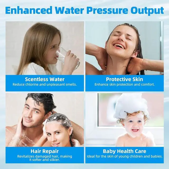 Alt view image 5 of 7 - Hibbent Shower Filter for Hard Water, High Output Shower Head Filter to Remove Chlorine and Fluoride, 20 Stage Showerhead Filter, Shower Filter with 2 Replaceable Filter Cartridges, Oil-Rubbed Bronze