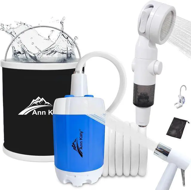 Main image of Portable Camping Shower Outdoor Camp Shower Pump,Upgrade Rechargeable Electric Shower Pump with Intelligent Digital Display Multiple Spray Modes for Camping, Hiking, Traveling,RV
