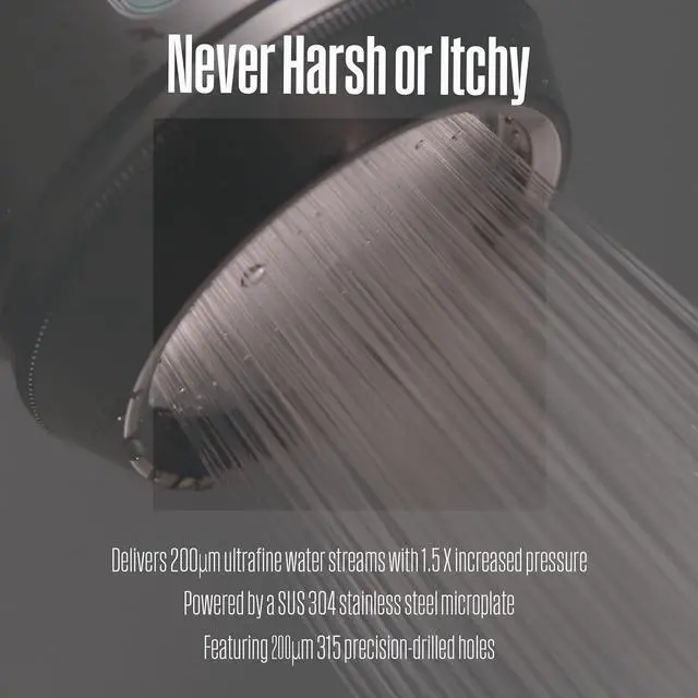 Alt view image 6 of 7 - POSEION BT100 DG Filtered Shower Head  Handheld, High Pressure, Magnetized Sediment Filter, Ultrafine Water Stream, Spa-Like Comfort, Durable Build, Made in Korea