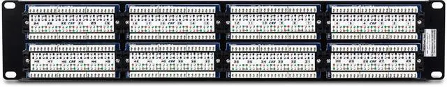 Alt view image 6 of 7 - TRENDnet 48-Port Cat5/5e Unshielded Patch Panel, TC-P48C5E, 2U 19 inch Rackmount Design or Wall Mount, Cable Management, NDAA Compliant, 48 x Gigabit RJ-45 Ports