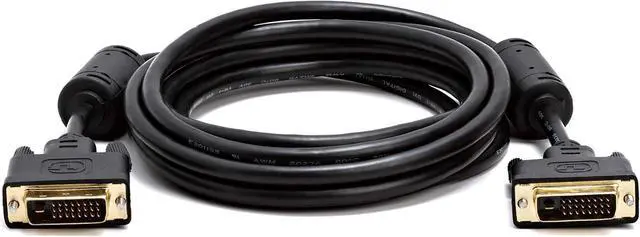 Alt view image 2 of 4 - Cmple - DVI Cable 10ft, DVI to DVI Dual Link Monitor Cable Digital (24+1) Male DVI Cable for Gaming PC, Laptop, Projector, DVD, Monitor - Black