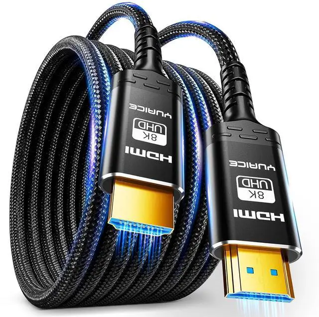 Main image of 10K 8K Long HDMI 2.1 Cable - 16FT Ultra HD Cable High-Speed Lead 48Gbps - Professional Heavy Duty Braided Cord - Multiple Size Options (1.5FT-25FT) - 4K@120Hz, 8K@60Hz, HDR, DTS:X, HDCP 2.2/2.