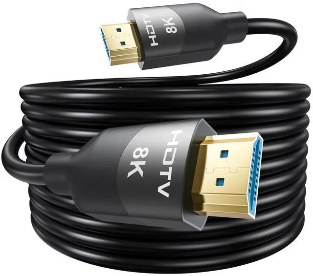 Main image of 8K HDMI Cable 15 FT, In-Wall CL3 Rated HDMI 2.1 Cord, Support 8K@60Hz, 4K@120Hz, HDR10+, eARC, SBTM, VRR, QFT, ALLM, 3D, HDCP 2.3 for TV, Monitor, Computer, Laptop, PS5, Xbox, Projector, Soundbar
