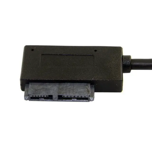 Alt view image 4 of 7 - JSER USB 3.0 to SATA 7+6 13pin Slimline Sata Adapter Cable 5Gbps Compatible for Laptop CD DVD ROM Optical Drive