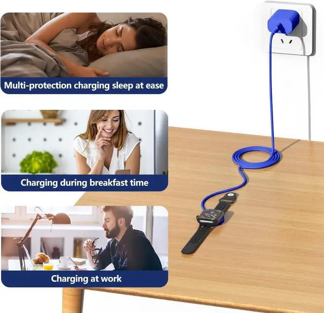 Alt view image 7 of 7 - Susnwere Fast Charger for Apple Watch Chargers with 20w Charger Block,USB C Magnetic for i-Watch Fast Charging Cable for Watch Series SE/8/7/6/5/4/3/2/1 Includes 38mm 40mm 42mm 44mm 45mm Size