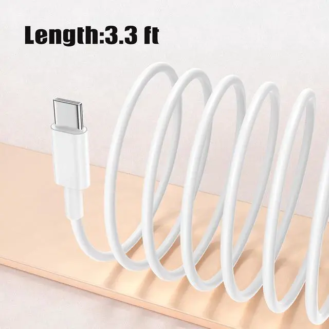 Alt view image 6 of 7 - for iPhone 17 16 Car Carplay Cable,3Ft USB A to USB C Carplay Cable Adapter WireType C Charger Cable Data Cable Carplay USB C Cord Wire Replacement for iPhone16/ 15 iPad MacBook2-Pack