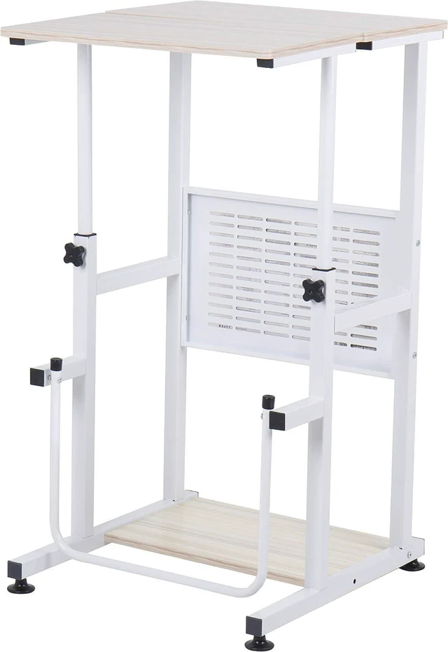 Main image of SDADI Adjustable-Height Standing Desk, 2-Mode Modern Standing and Sitting Desk, Light Grain