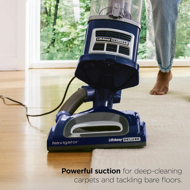 Alt view image 2 of 7 - Shark Navigator Lift-Away Vacuum, HEPA, Carpet and Pet Hair, Blue, NV360