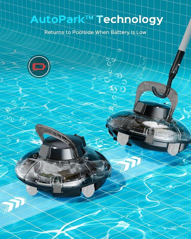 Alt view image 4 of 7 - Winny Pool Cleaner Cordless Pool Vacuum Robot for Above Ground Pool