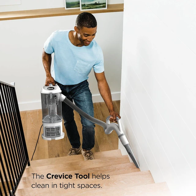 Alt view image 4 of 7 - Shark Navigator Lift-Away Vacuum, HEPA, Pet Hair, White/Silver, NV356E