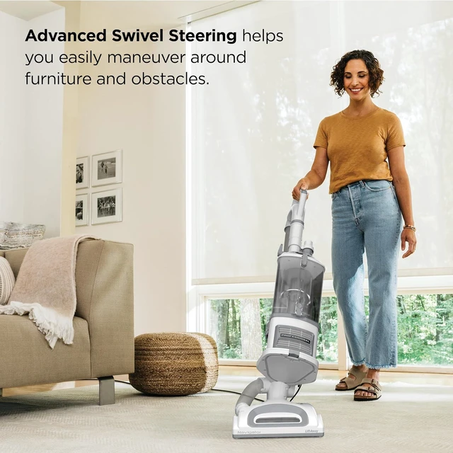 Alt view image 5 of 7 - Shark Navigator Lift-Away Vacuum, HEPA, Pet Hair, White/Silver, NV356E