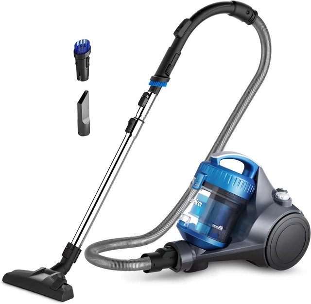 Main image of Eureka Whirlwind Bagless Canister Cleaner NEN110A Lightweight Corded Vacuum for Carpets and Hard Floors, Blue