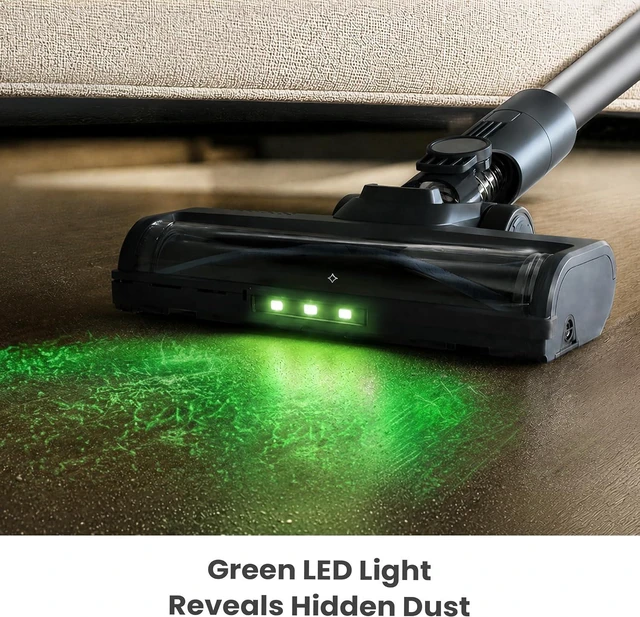 Alt view image 5 of 7 - Yaber HP20 Cordless Vacuum Cleaner, 180AW Suction for Pet Hair & Carpet