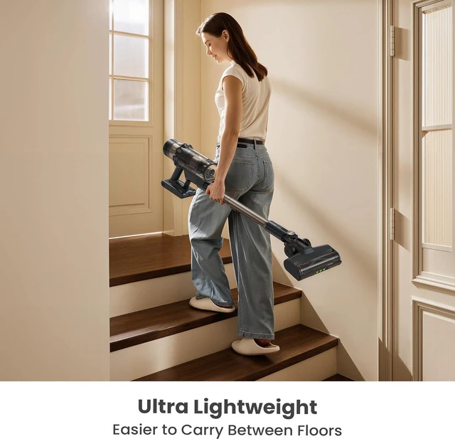Alt view image 7 of 7 - Yaber HP20 Cordless Vacuum Cleaner, 180AW Suction for Pet Hair & Carpet