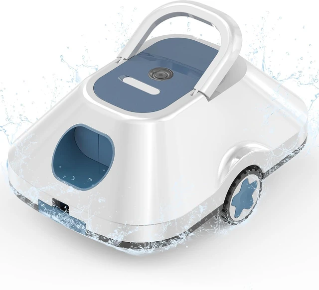 Main image of 2026 Upgrade Robotic Pool Cleaner,Cordless Automatic Pool Cleaner with 210-Min Runtime,Pool Vacuum for Above Ground & Inground Pools,Coverage up to 2200 Sq.Ft,Easy Retrieve,Smart Parking,Light Blue