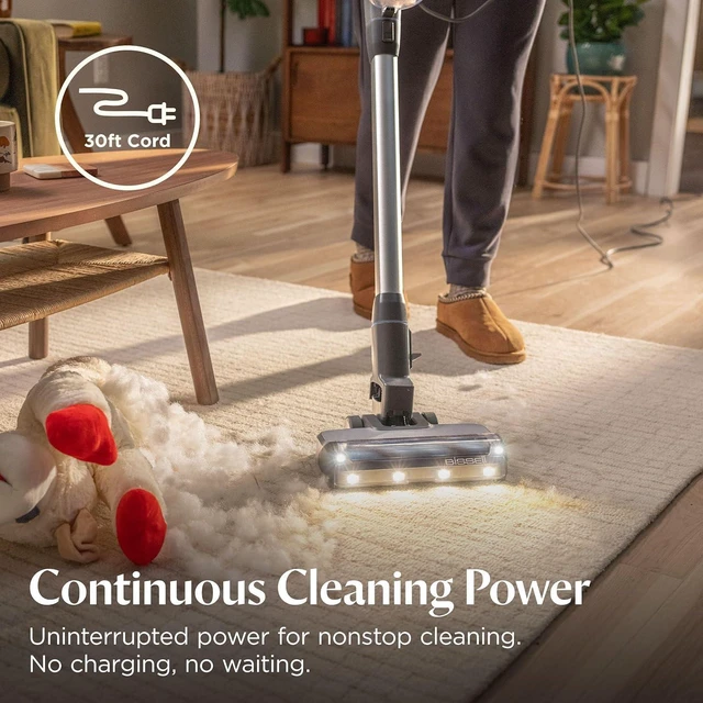 Alt view image 6 of 7 - Bissell PowerClean FurFinder Corded Stick Vacuum, HEPA, 4282K