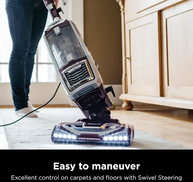 Alt view image 3 of 6 - Shark NV752 Rotator Powered Lift-Away TruePet Upright Vacuum with HEPA Filter, Large Dust Cup Capacity, LED Headlights, Upholstery Tool, Perfect Pet Power Brush & Crevice Tool, Bordeaux