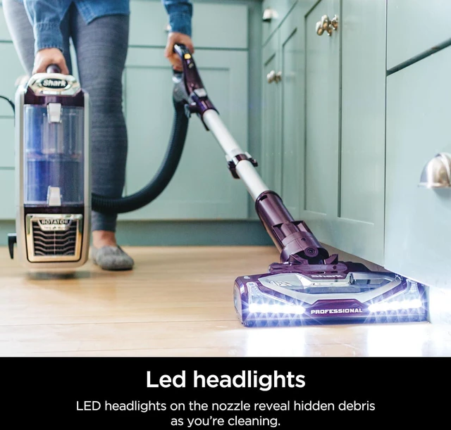 Alt view image 6 of 6 - Shark NV752 Rotator Powered Lift-Away TruePet Upright Vacuum with HEPA Filter, Large Dust Cup Capacity, LED Headlights, Upholstery Tool, Perfect Pet Power Brush & Crevice Tool, Bordeaux