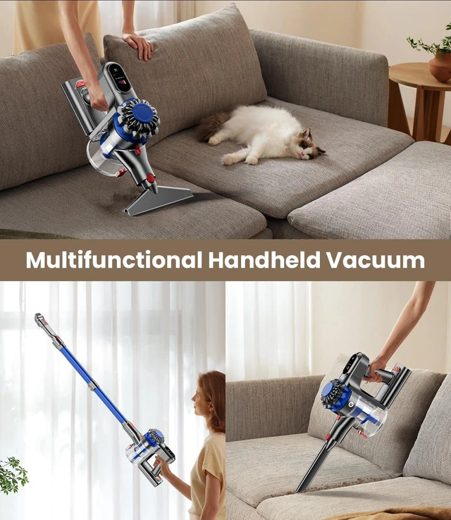 Alt view image 7 of 7 - KARDV Cordless Vacuum Cleaner, 500W/40Kpa Vacuum Cleaners for Home, 60Mins Stick Vacuum with LED Display, Anti-Tangle Wireless Vacuum, 8 in 1 Lightweight Vacuum for Hard Floors Carpet Pet Hair