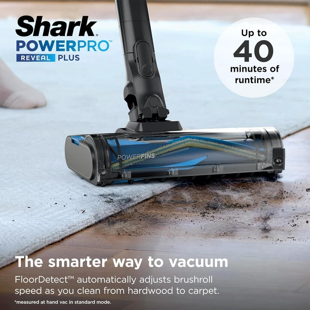 Alt view image 2 of 7 - Shark PowerPro Reveal Plus Cordless Vacuum Cleaner - Charcoal - IZ376H