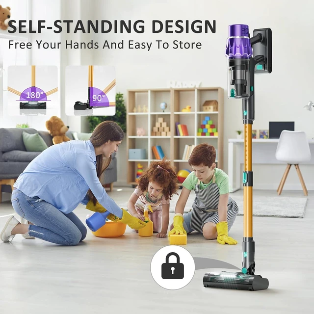 Alt view image 7 of 7 - Cordless Vacuum Cleaner, 50KPA Stick Vacuum for Home, 70Mins Runtime