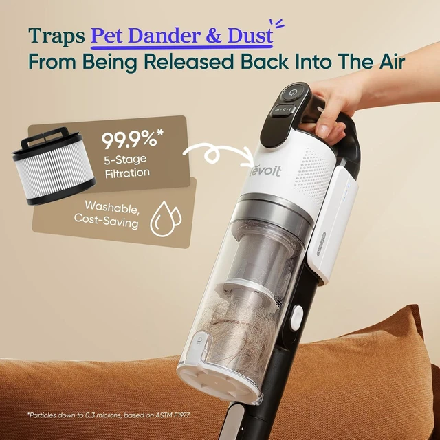 Alt view image 5 of 7 - Levoit Cordless Vacuum Cleaner, Anti-Tangle for Pet Hair, Up to 50 Minutes