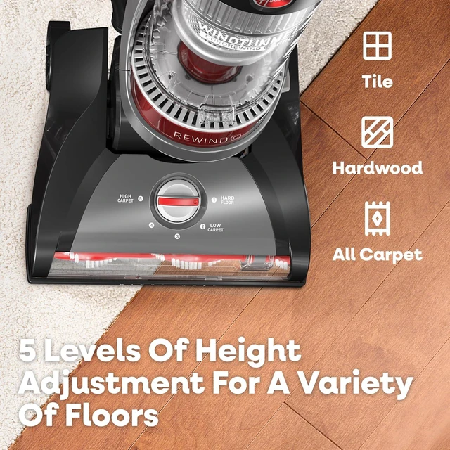 Alt view image 4 of 6 - Hoover WindTunnel Cord Rewind Pro Bagless Vacuum Cleaner, Upright