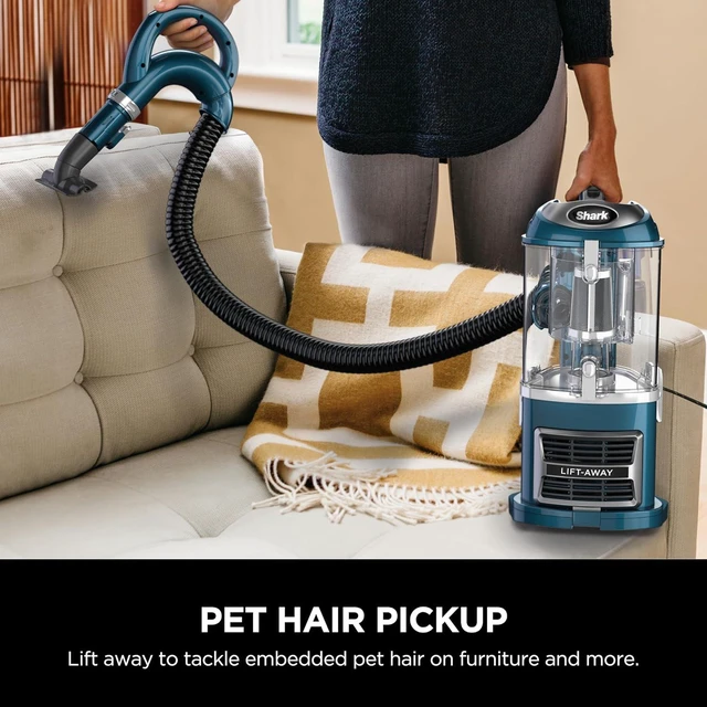 Alt view image 4 of 7 - Shark Navigator Lift-Away Vacuum, Self-Cleaning, HEPA, Teal, ZU503AMZ