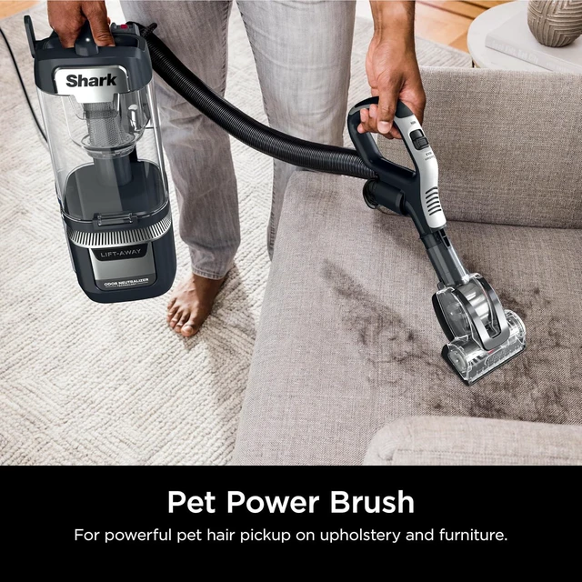 Alt view image 5 of 7 - Shark Rotator Lift-Away Vacuum, DuoClean PowerFins, Dark Grey, LA555