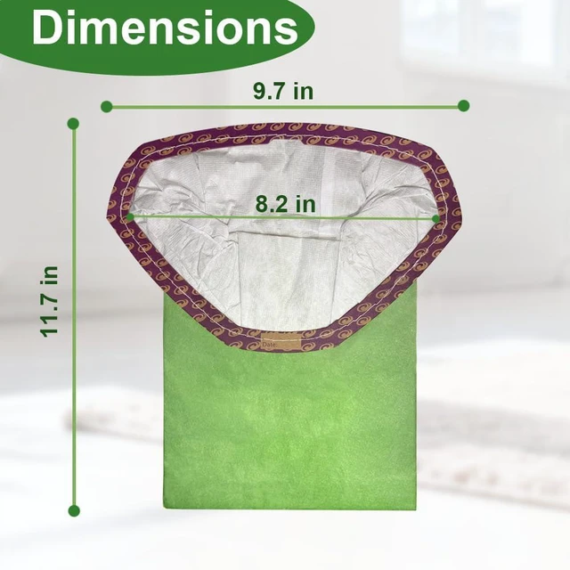 Alt view image 2 of 7 - 40 Pack 107314 Backpack Vacuum Bags, Compatible with ProTeam 6 QT Vacuum Cleaner, Micro Filter Bags for Vacuum Cleaner, Super Coach Pro 6, ProVac FS 6, GoFit 6, GoFit 6 PLUS (40 Pack)