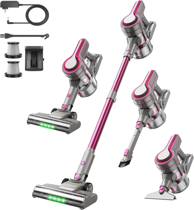 Main image of 600W/50Kpa Cordless Vacuum Cleaners for Home, 50Mins Stick Vacuum with Self-Standing,Anti-Tangl,Lightweight Wireless Vacuum for Hardwood Floors Carpet Pet Hair Car