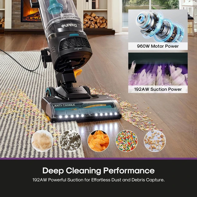Alt view image 3 of 7 - Eureka Upright Vacuum Cleaners for Home, FlexReach Plus, NEU652