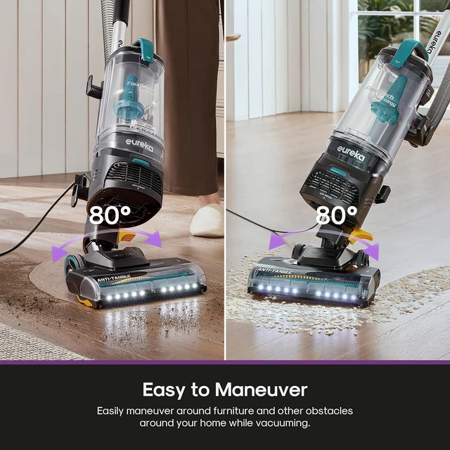 Alt view image 4 of 7 - Eureka Upright Vacuum Cleaners for Home, FlexReach Plus, NEU652