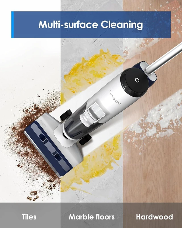 Alt view image 4 of 7 - Tineco iFLOOR 5 Breeze Complete Wet Dry Vacuum Cordless Floor Washer, One-Step Cleaning for Hard Floors, Edge Clean, Auto Self-Cleaning, Lightweight & Cordless Design