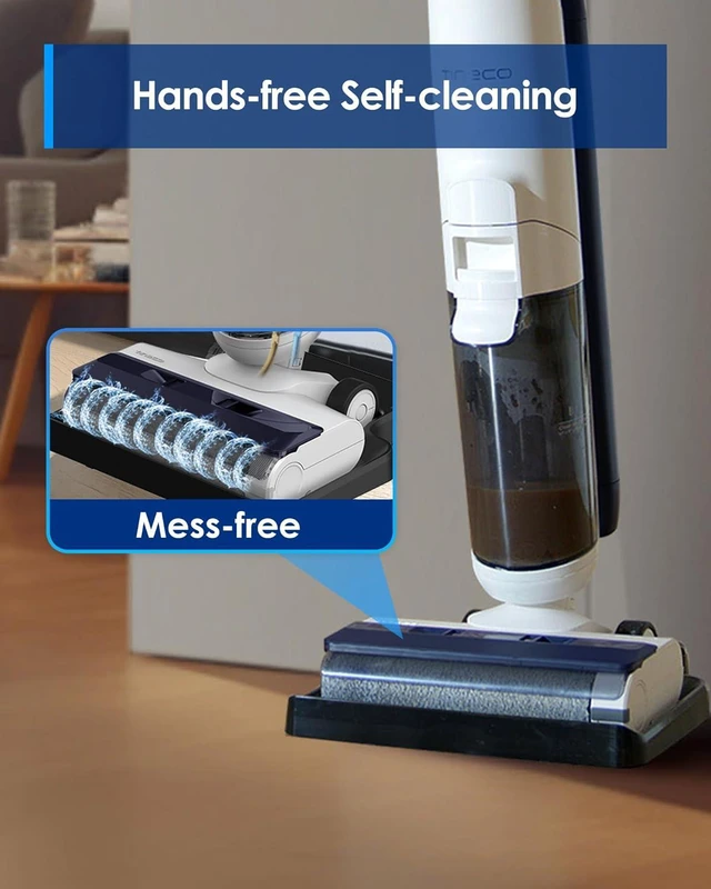 Alt view image 6 of 7 - Tineco iFLOOR 5 Breeze Complete Wet Dry Vacuum Cordless Floor Washer, One-Step Cleaning for Hard Floors, Edge Clean, Auto Self-Cleaning, Lightweight & Cordless Design