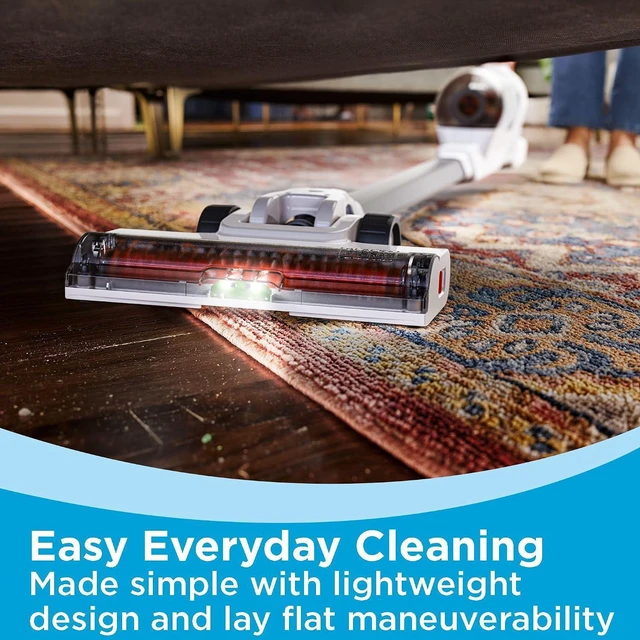 Alt view image 5 of 7 - BLACK+DECKER POWERSERIES+ 20V MAX Cordless Stick Vacuum Cleaner with LED Floor Lights, Bagless, Lightweight, Cordless Vacuum Cleaners for Home, Up to 44 Minutes, Powerful Suction, Gray (BHFEA520J)