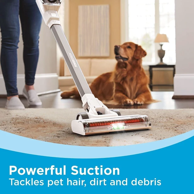 Alt view image 6 of 7 - BLACK+DECKER POWERSERIES+ 20V MAX Cordless Stick Vacuum Cleaner with LED Floor Lights, Bagless, Lightweight, Cordless Vacuum Cleaners for Home, Up to 44 Minutes, Powerful Suction, Gray (BHFEA520J)