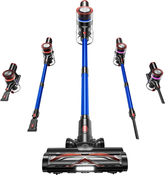Main image of NADALY Cordless Vacuum Cleaner, 550W 45Kpa 65Mins Vacuum Cleaners for Home, Stick Vacuum with LED Display, Anti-Tangle, Self-Standing, 8-in-1 Lightweight Vacuum for Hardwood Floor/Carpet/Pet Hair