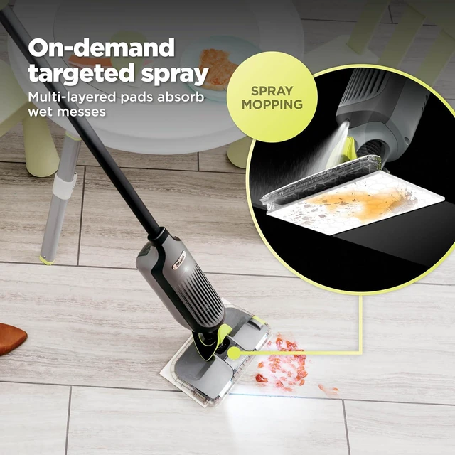 Alt view image 5 of 7 - Shark VACMOP Cordless Vacuum & Spray Mop, Gray, VM252