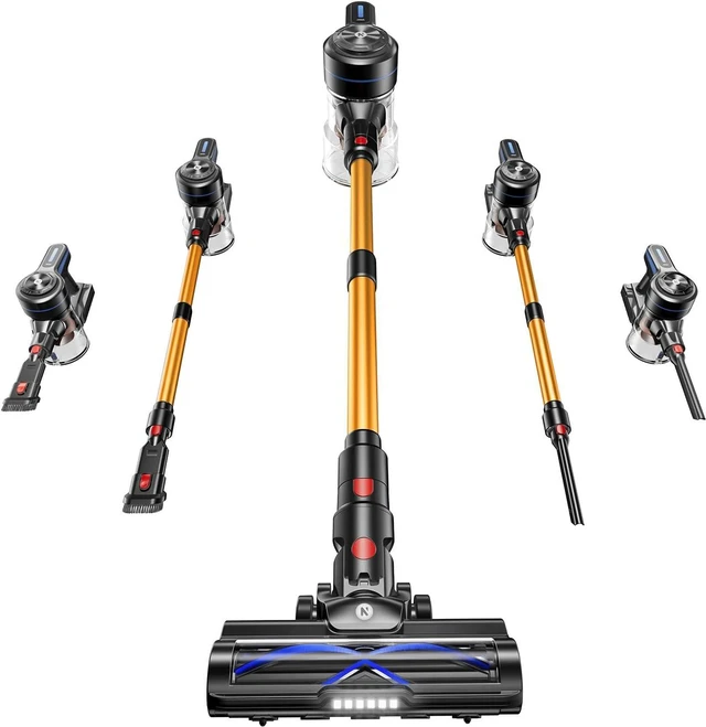 Main image of NADALY Cordless Vacuum Cleaner, 580W 50KPa Self-Standing Stick Vacuum with 65-Min Runtime, Anti-Tangle Brush, 1.8L Large Dust Cup, Lightweight Vacuum Cleaners for Home Hardwood Floor Carpet Pet Hair