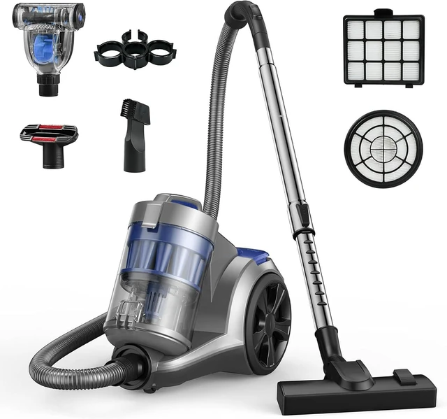 Main image of Aspiron 1700W Canister Vacuum Cleaner, 45Kpa Bagless Vacuum Cleaner