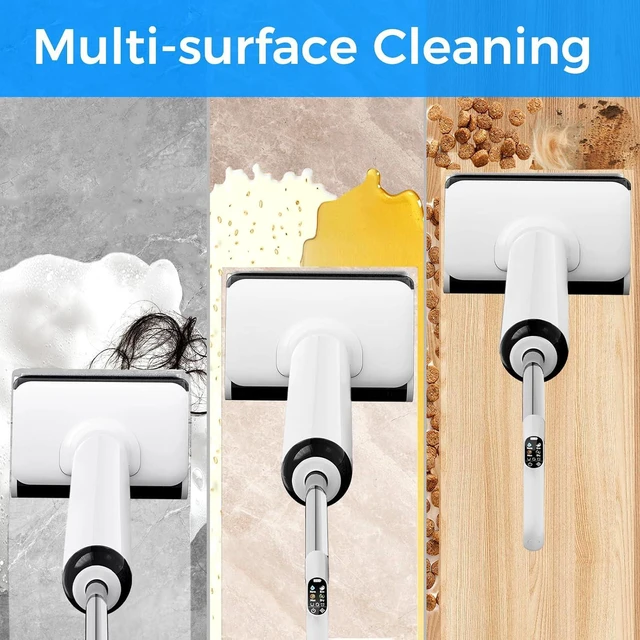 Alt view image 2 of 7 - Wet Dry Vacuum Cleaner Cordless, 23KPa Vacuum Mop for Hard Floors, Up to 45 Min Runtime, 180° Lay-Flat Design with Hot Water Self-Cleaning & 185°F Hot Air Drying, Anti-Tangle Brush for Pet Hair