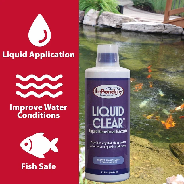 Alt view image 7 of 7 - The Pond Guy LiquidClear Beneficial Bacteria Pond Cleaner, 1 Gallon