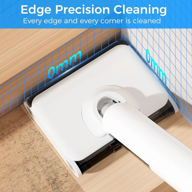 Alt view image 7 of 7 - Wet Dry Vacuum Cleaner Cordless, 23KPa Vacuum Mop for Hard Floors, Up to 45 Min Runtime, 180° Lay-Flat Design with Hot Water Self-Cleaning & 185°F Hot Air Drying, Anti-Tangle Brush for Pet Hair