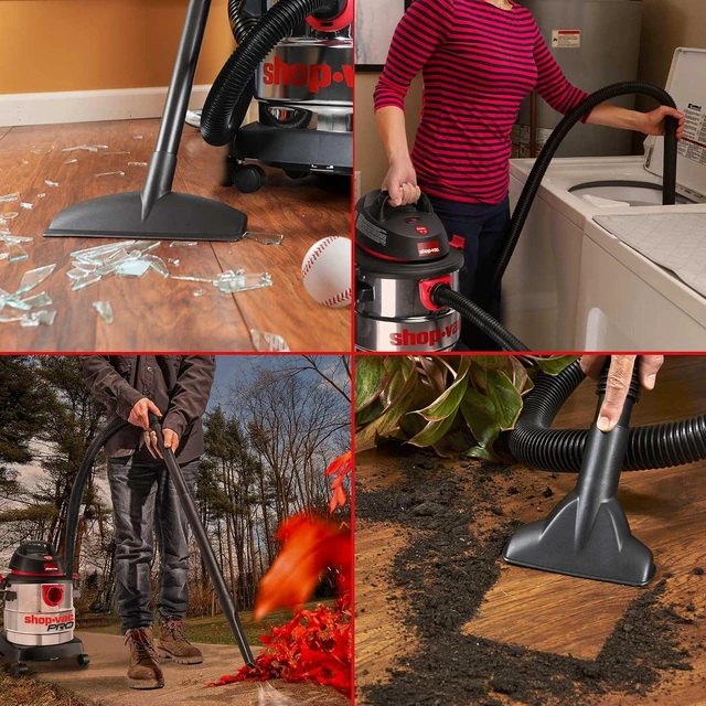 Alt view image 6 of 7 - Shop-Vac 5989300 5 Gallon 4.5 Peak HP Stainless Wet/Dry Vac, Blower